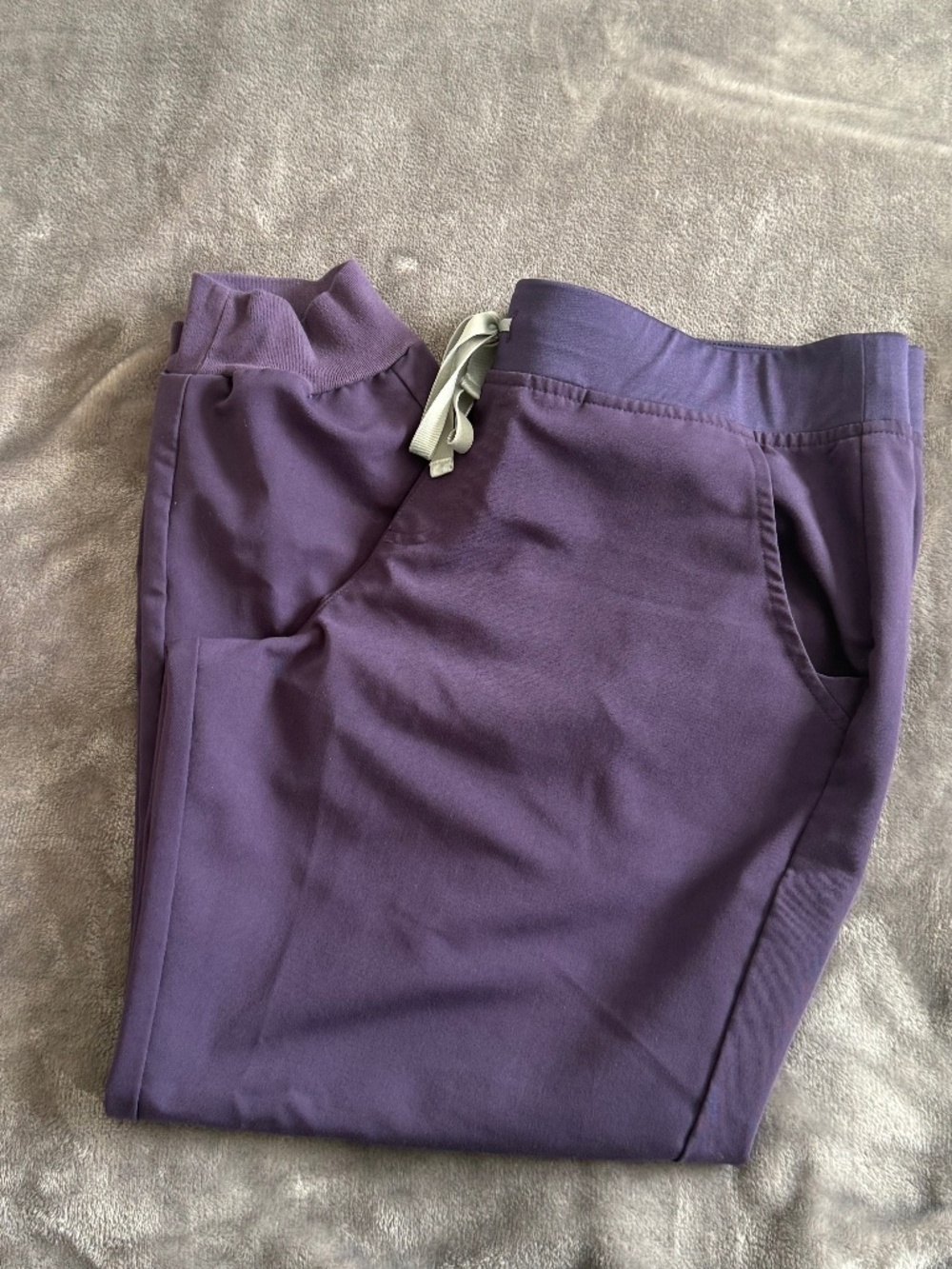 Figs Zamora Drawstring Petite Jogger Scrub Pants Purple size XL/P PO:2200 - Picture 2 of 4